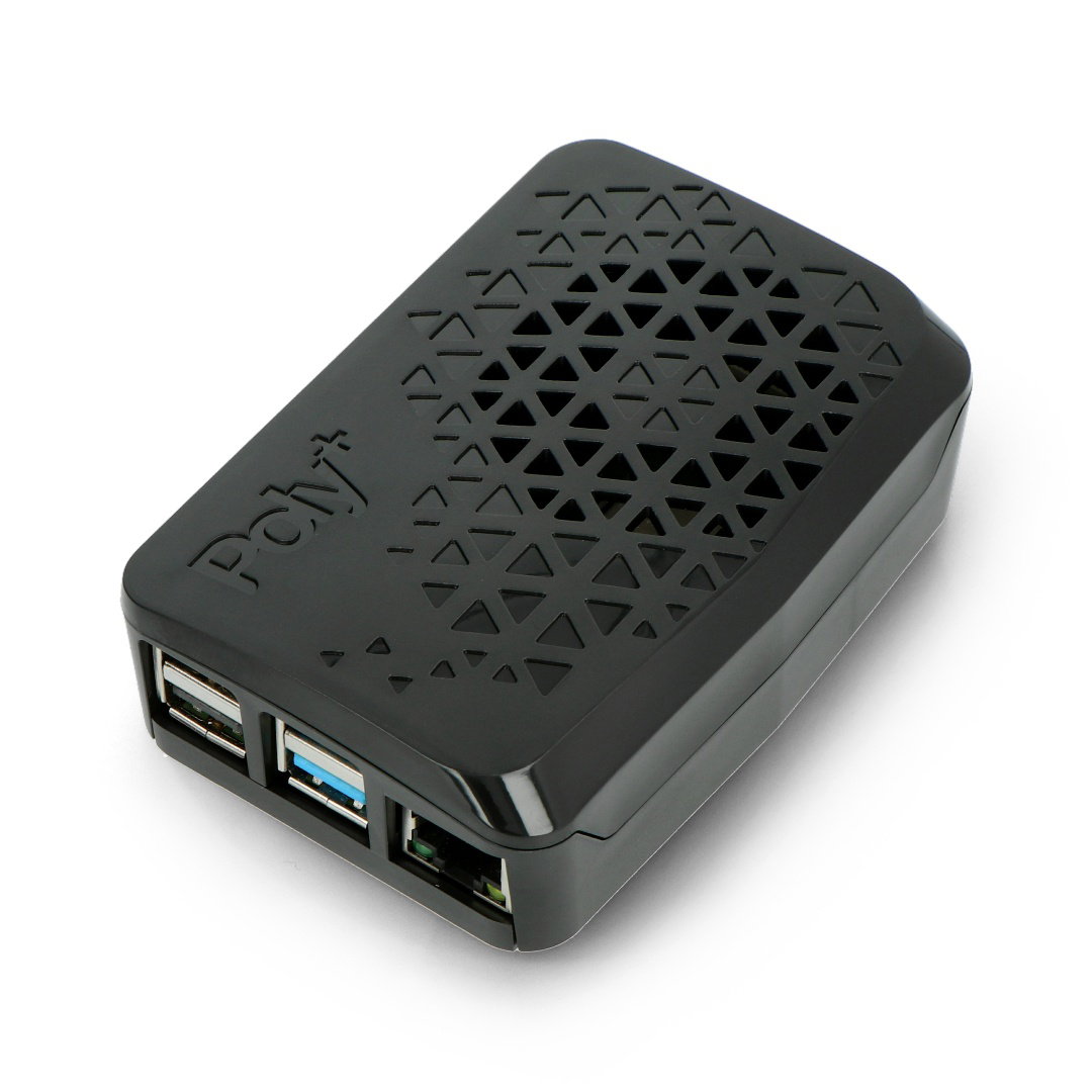 Gehäuse für Raspberry Pi 4B - Argon Poly + Vented mit Mini-Lüfter - schwarz
