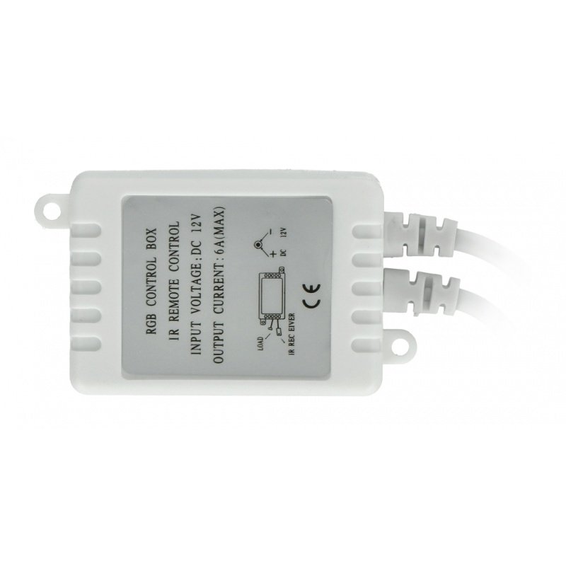 Controller von RGB-LED-Streifen und Streifen mit IR-Fernbedienung - 44 MINI 72W-Tasten