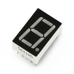 7-Segment-Anzeige x4 - 14 mm rot - Kathodenfaktor