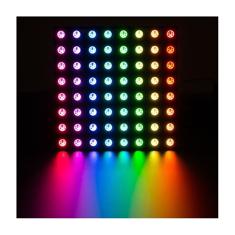 NeoPixel NeoMatrix 8x8 - 64 LED RGB - WS2812B individuell