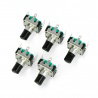 Encoder mit Drucktaster, 24 Impulse, 15 mm – EC12 vertikal - zdjęcie 1
