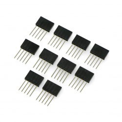 Gerade Buchse 1x5pin Raster 2,54mm - senkrecht lang