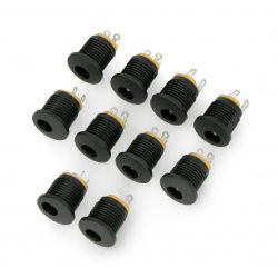 DC-Buchse φ5,5 x 2,5 mm für das Gehäuse - 12 mm
