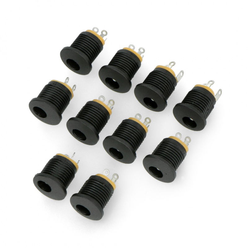 DC-Buchse φ5,5 x 2,5 mm für das Gehäuse - 12 mm