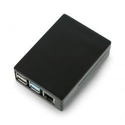 Gehäuse für Raspberry Pi 4B - Aluminium - Schwarz
