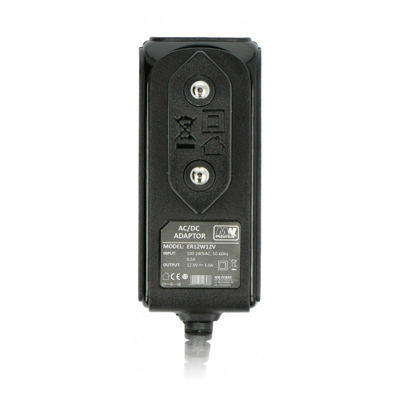 MW Power ER12W12V 12V / 1A Impulsstromversorgung - DC 5,5 /