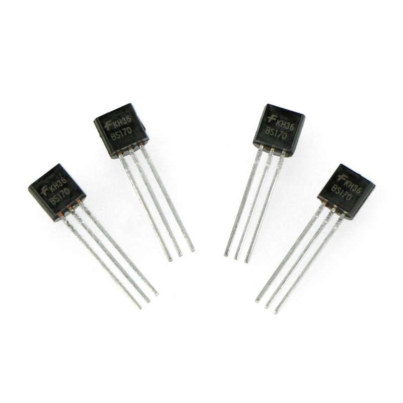 Transistor N-MOSFET BS170 - THT - 4 Stk.