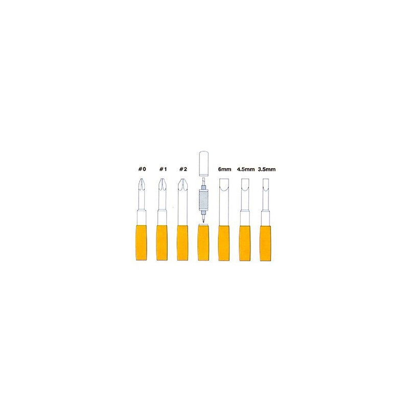 8-in-1-Multi-Schraubendreher + LED-Taschenlampe