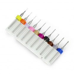 Miniaturbohrer-Satz für CNC 10-tlg. - von 0,2 bis 1,2 mm