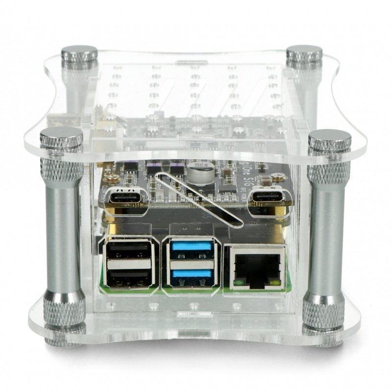 Transparentes Gehäuse für Raspberry Pi 4B und Allo DigiOne