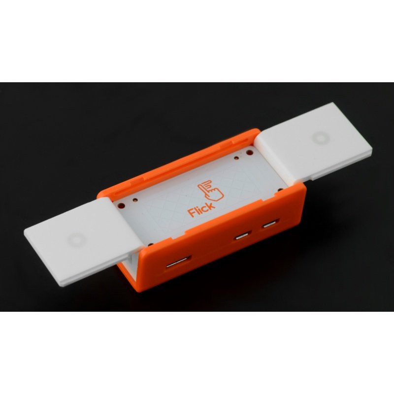 Gehäuse für Raspberry Pi Zero mit Flick Zero - weiß und orange