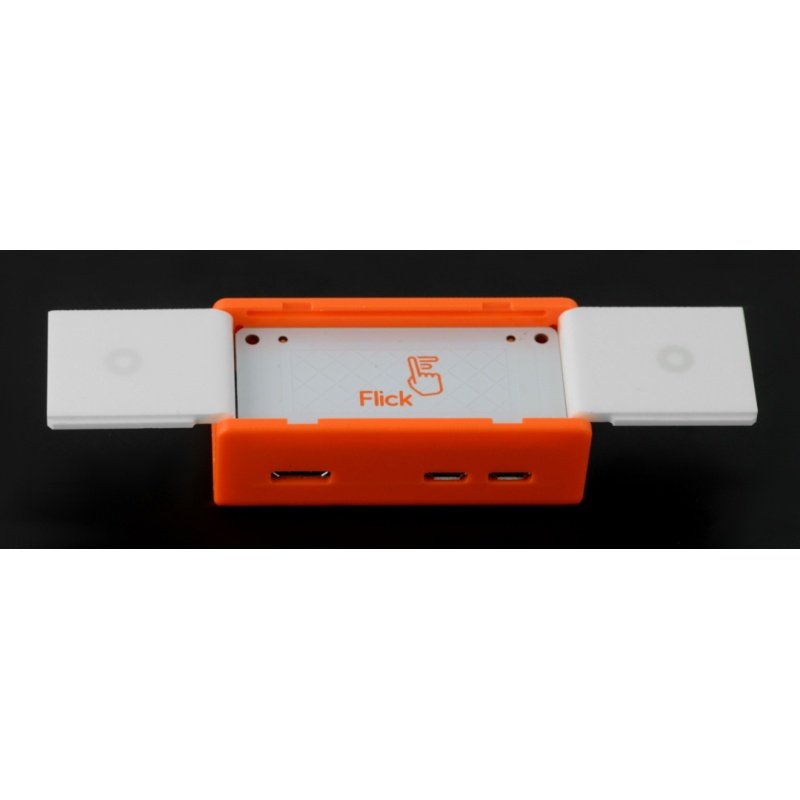 Gehäuse für Raspberry Pi Zero mit Flick Zero - weiß und orange