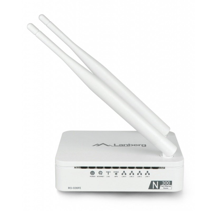 Lanberg RO-030FE Router 4 Ports 300 Mbps 2,4 GHz - IPTV /