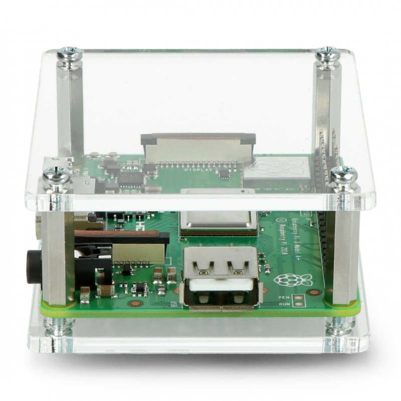 Raspberry Pi 3 Model A + Gehäuse, transparent, offen