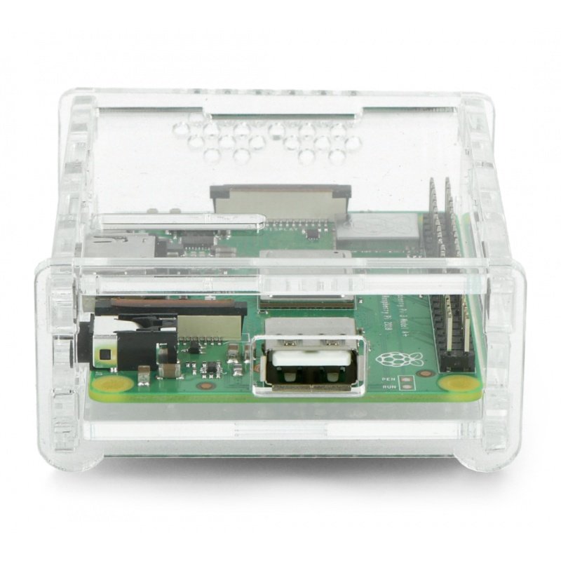 Raspberry Pi 3 Modell A + transparentes Gehäuse