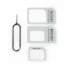 Adapter für Micro- und Nano-SIM-Karten mit Schlüssel - weiß - zdjęcie 1