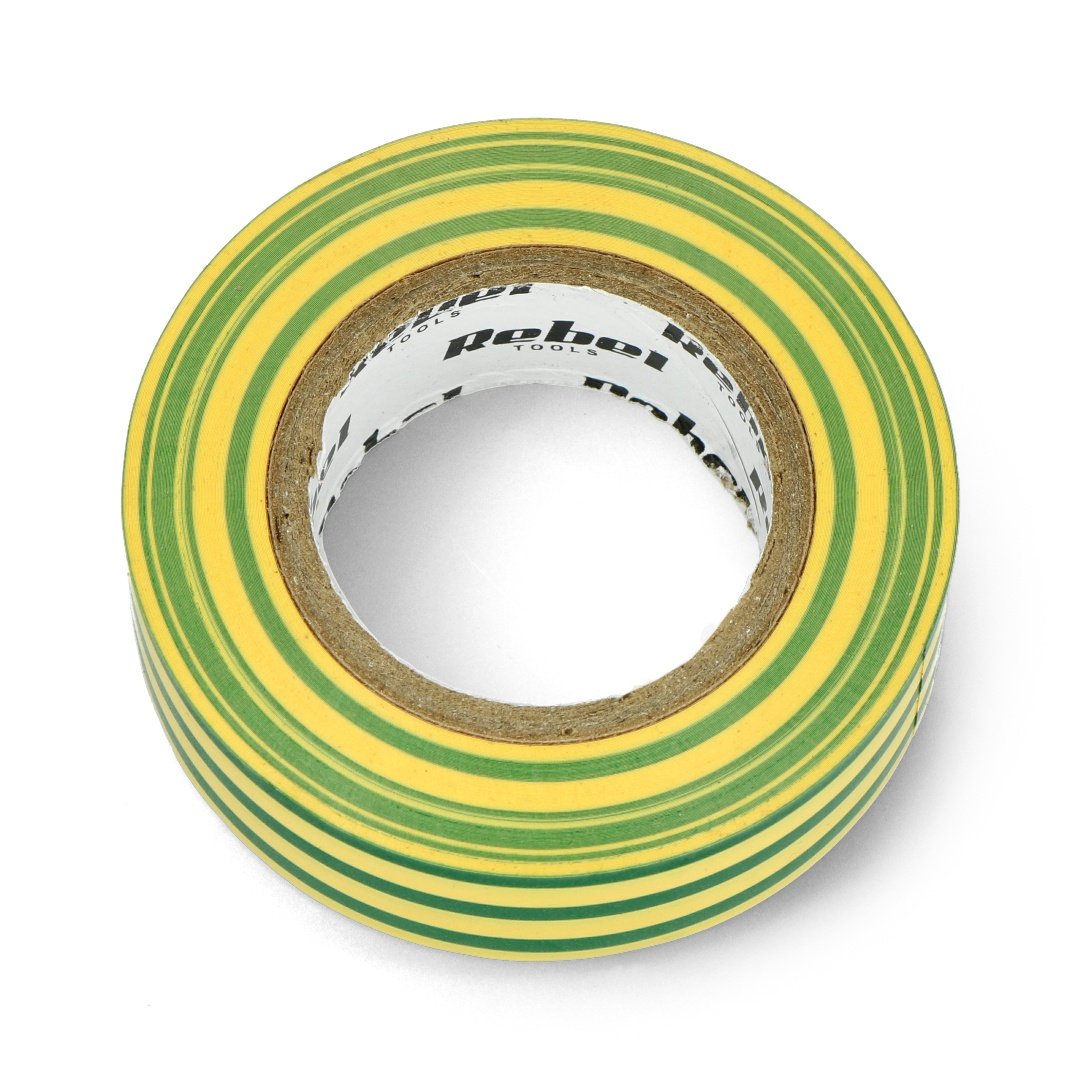 Isolierband Rebel 0,13x19mm x 18,2m gelb-grün