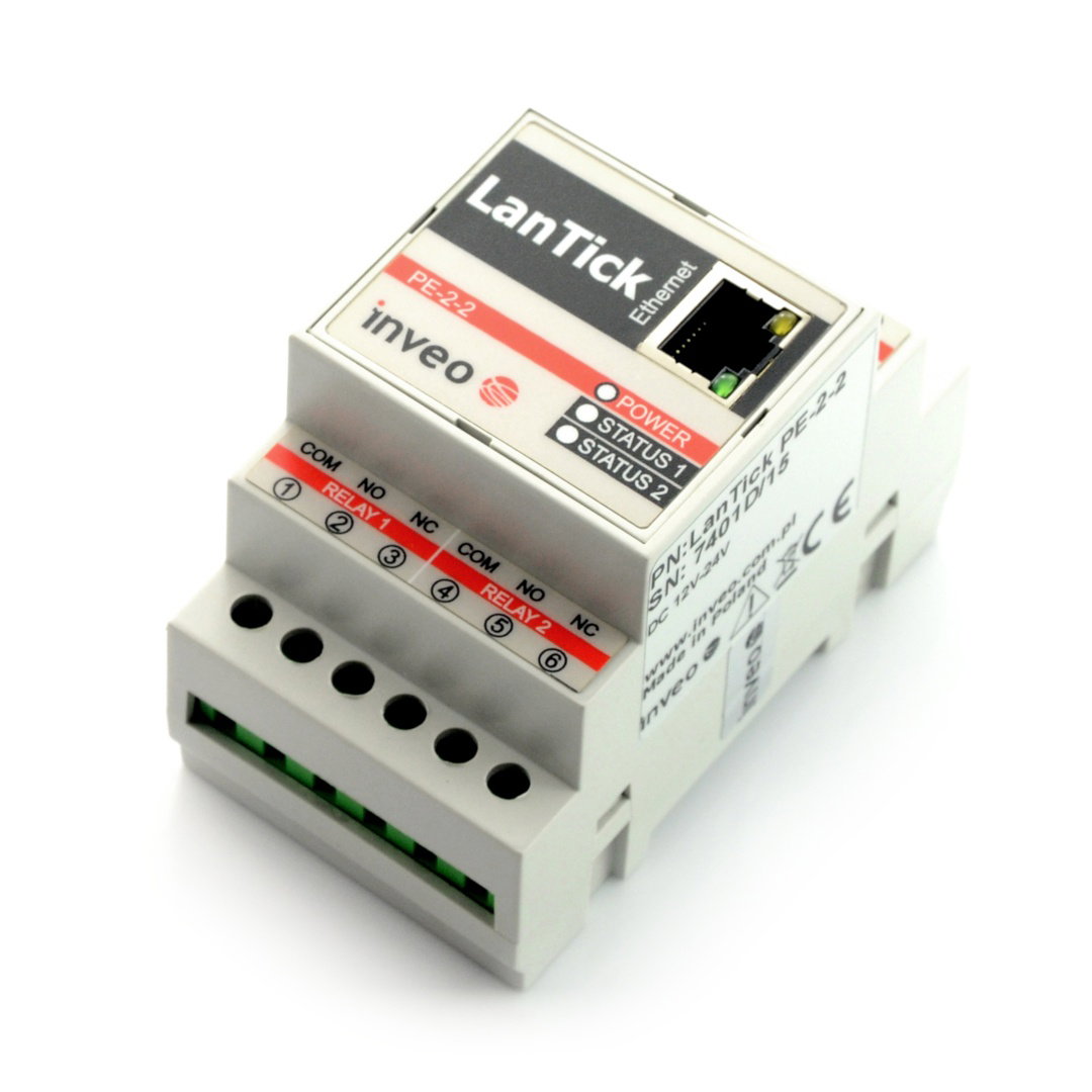 LanTick Pro PE-2-2 - netzwerkgesteuertes Relaismodul