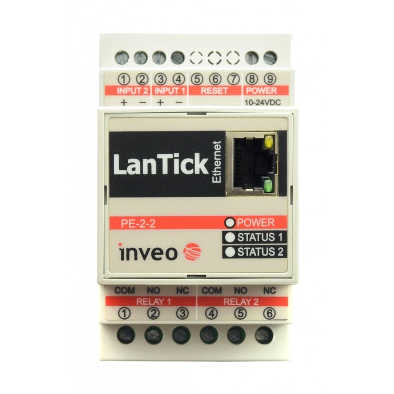 LanTick Pro PE-2-2 - netzwerkgesteuertes Relaismodul