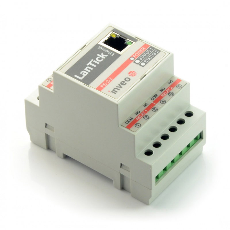 LanTick Pro PE-2-2 - netzwerkgesteuertes Relaismodul