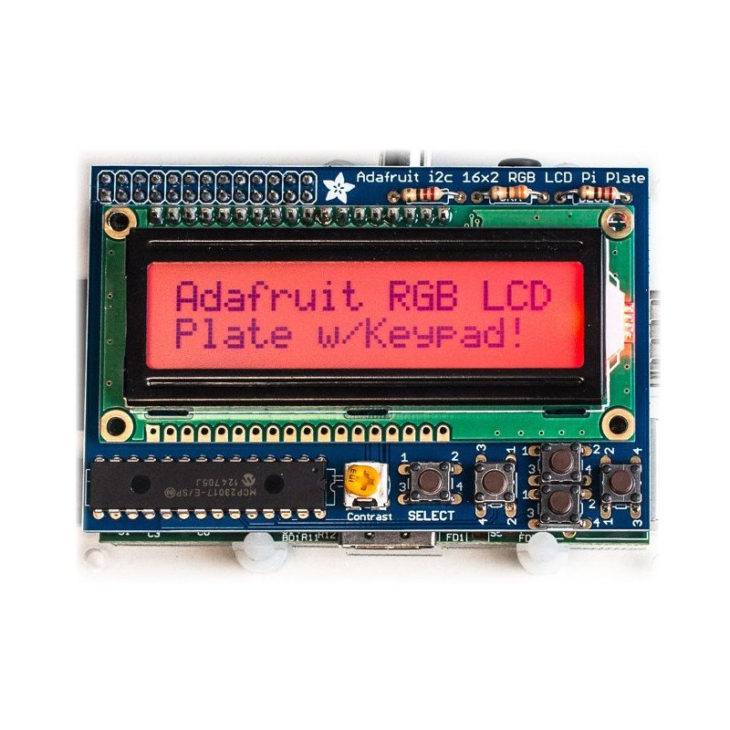 RGB positives 2x16 LCD + Tastatur-Kit für Raspberry Pi -
