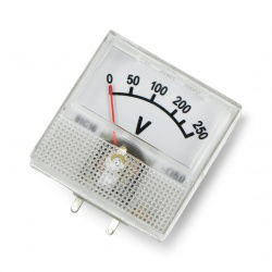 Analoges Voltmeter - Panel 91C16 mini - 250V DC