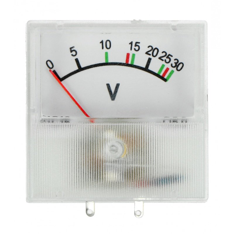 Analoges Voltmeter - Panel 91C16 mini - 30V DC