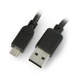 MicroUSB B - A 2.0 Kabel Hi-Speed Goobay schwarz - 0,3 m