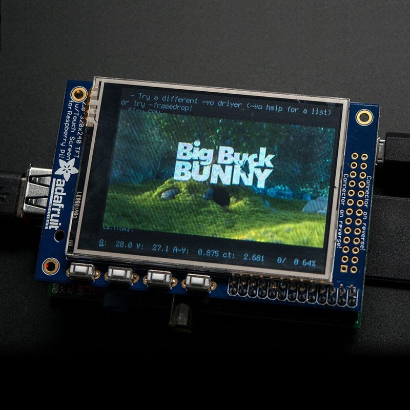 PiTFT MiniKit - 2,8 '' resistives Touch-Display