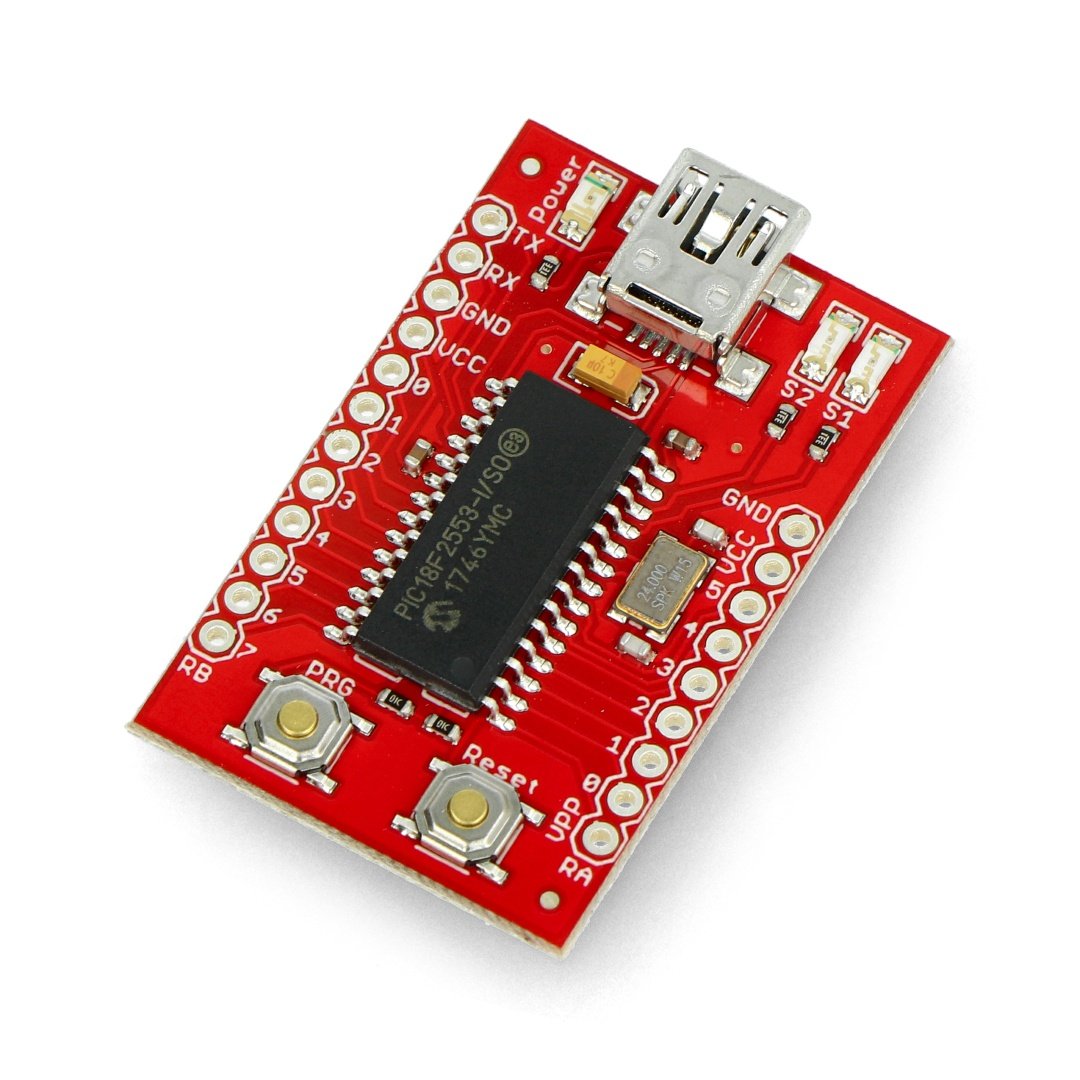 USB Bit Whacker - Entwicklungsboard mit PIC18F2553 Chip - SparkFun DEV-00762_