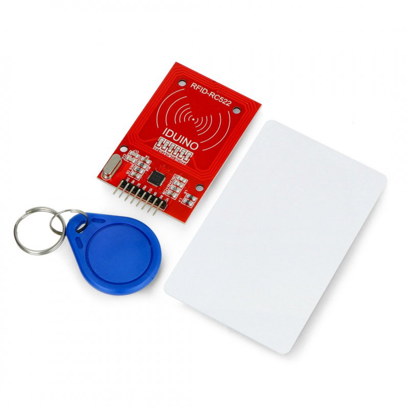 RC522 RFID-Modul 13,56 MHz SPI + Karte und Schlüsselanhänger - rot