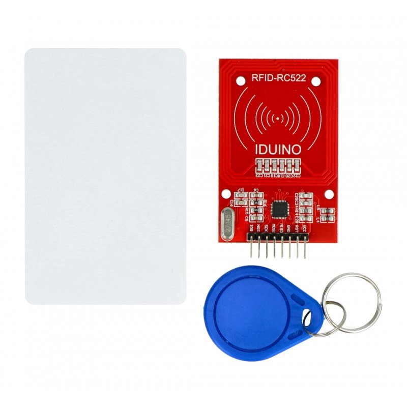 RC522 RFID-Modul 13,56 MHz SPI + Karte und Schlüsselanhänger - rot