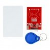 RC522 RFID-Modul 13,56 MHz SPI + Karte und Schlüsselanhänger - rot - zdjęcie 2
