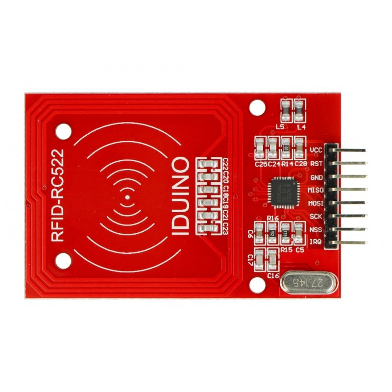 RC522 RFID-Modul 13,56 MHz SPI + Karte und Schlüsselanhänger - rot