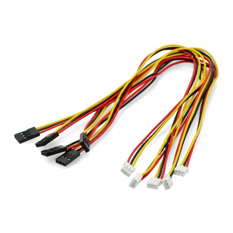 Kabel, Adapter 3x1 JST, Raster 2mm - BLS, Raster 2,54mm - 5St.