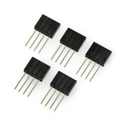 Gerade Buchse 1x4pol Raster 2,54mm - vertikal lang - 5St