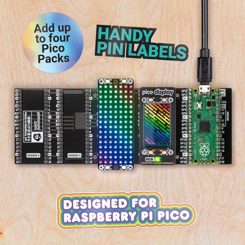 Pico Decker - Quad-Expander von Pins für Raspberry Pi Pico