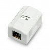 1x RJ45 geschirmte Lanberg Wandsteckdose - weiß - zdjęcie 1