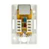 1x RJ45 geschirmte Lanberg Wandsteckdose - weiß - zdjęcie 3