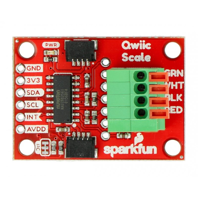 Qwiic Scale - NAU7802 Modul für Dehnungsmessstreifen - SparkFun SEN-15242