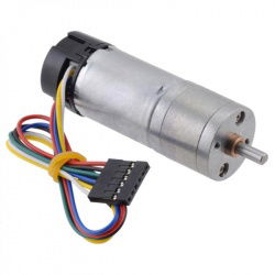 Motor mit Getriebe 25Dx48L HP 4.4: 1 6V 2200RPM + Encoder CPR