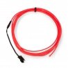 EL Wire - 2,5 m Elektrolumineszenzkabel - rosa - zdjęcie 1