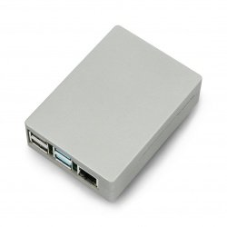 Gehäuse für Raspberry Pi 4B - Aluminium - Grau