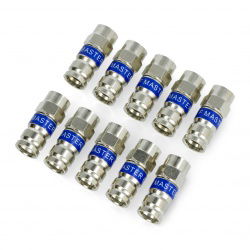 SAT-F-Stecker, Kompression RG6 Master - 10 Stk.