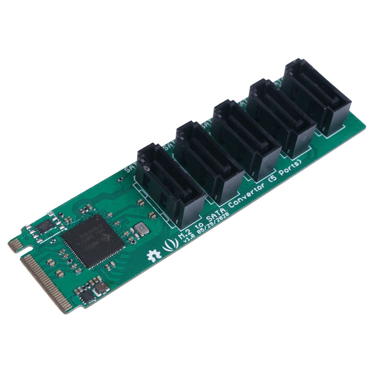 PCIe 3.0x2 M.2 NGFF Key B zu SATA 3.0 6 Gb/s Konverter - 5