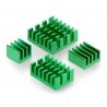 Kühlkörper-Set für Raspberry Pi 4B - mit Wärmeleitband - grün - - zdjęcie 2