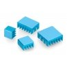 Kühlkörper-Set für Raspberry Pi 4B - mit Wärmeleitband - blau - - zdjęcie 5