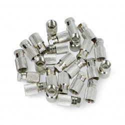 SAT F Stecker 9,7mm für RG11 Kabel - Kupfer - 25 Stk