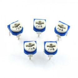 Einbaupotentiometer, liegend, 500kΩ - 5St.