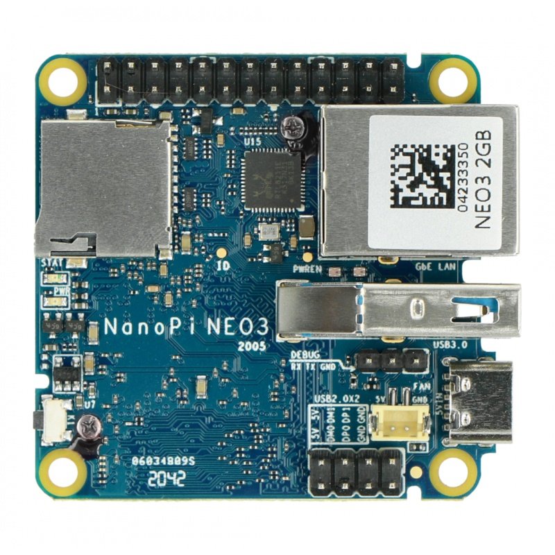 NanoPi NEO3-LTS - RK3328 Quad-Core 1,3 GHz + 2 GB RAM